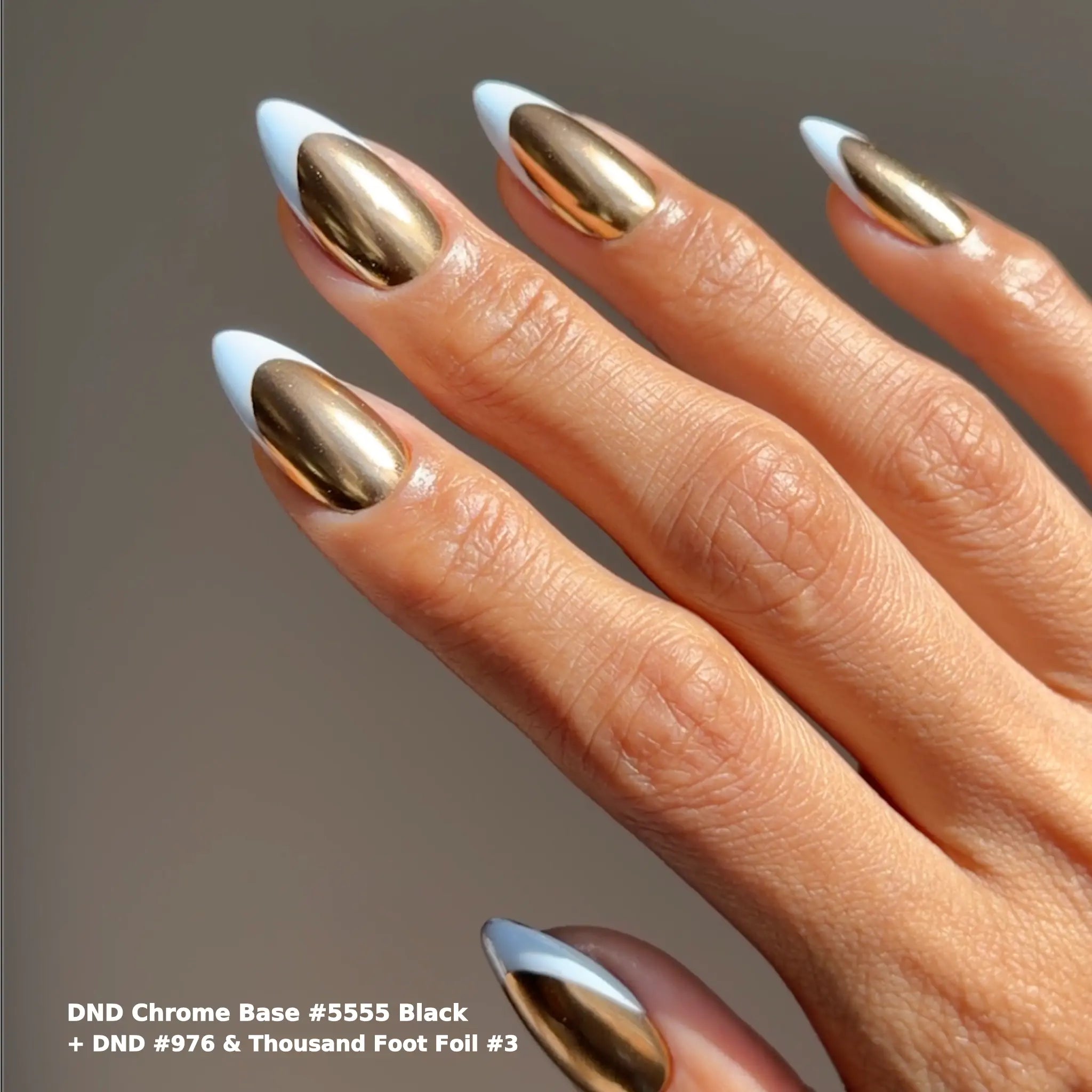DND Chrome Base Gel #5555 - Black thumbnail 4