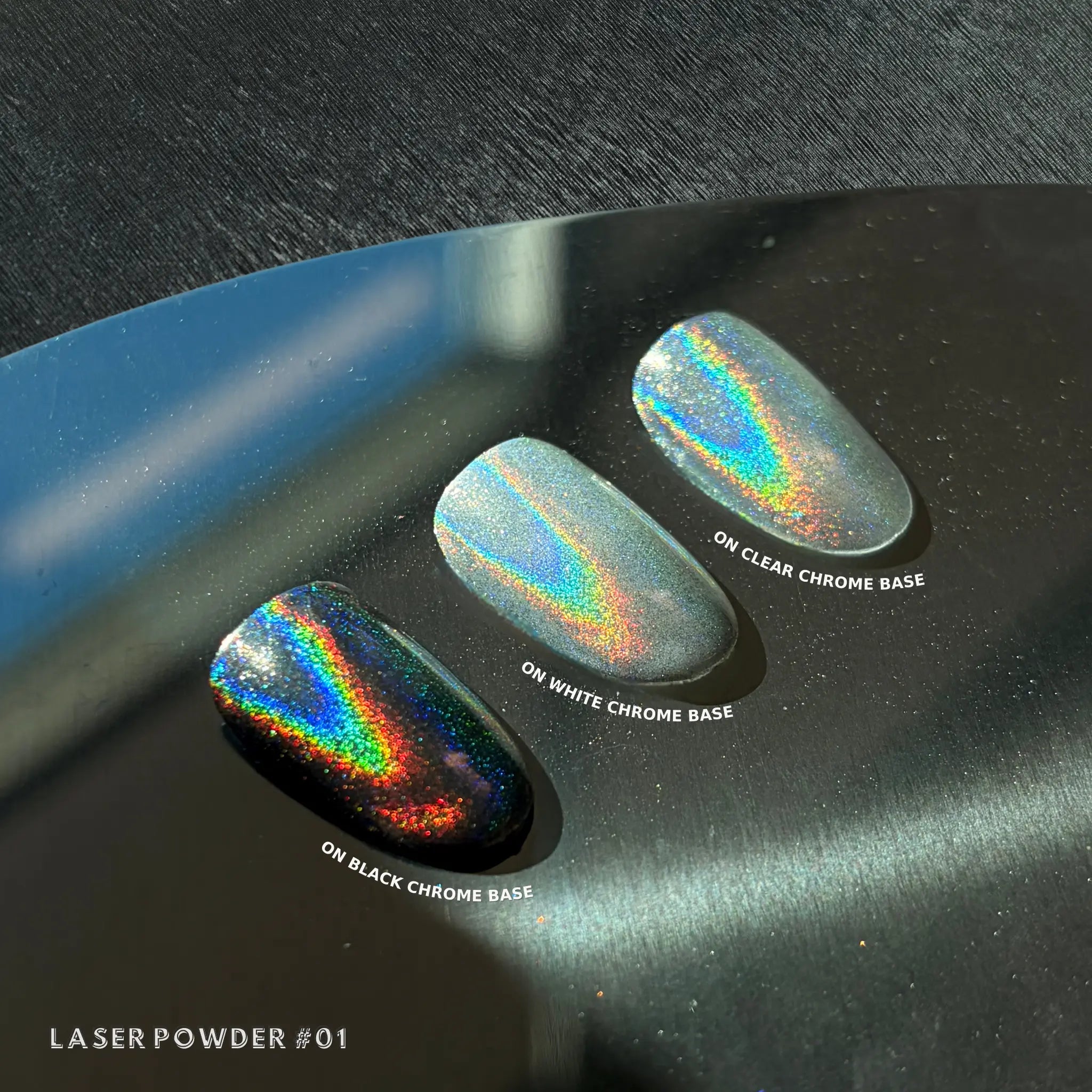 DND Chrome Base Gel #5555 - Black thumbnail 5