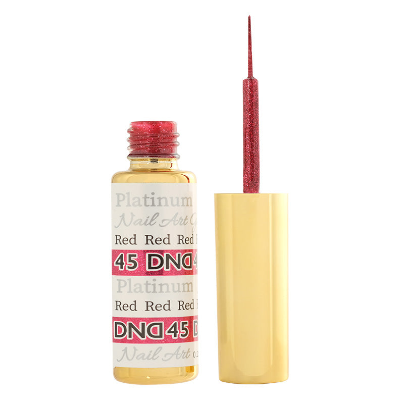 DND45 - Platinum Red Gel Art Liner