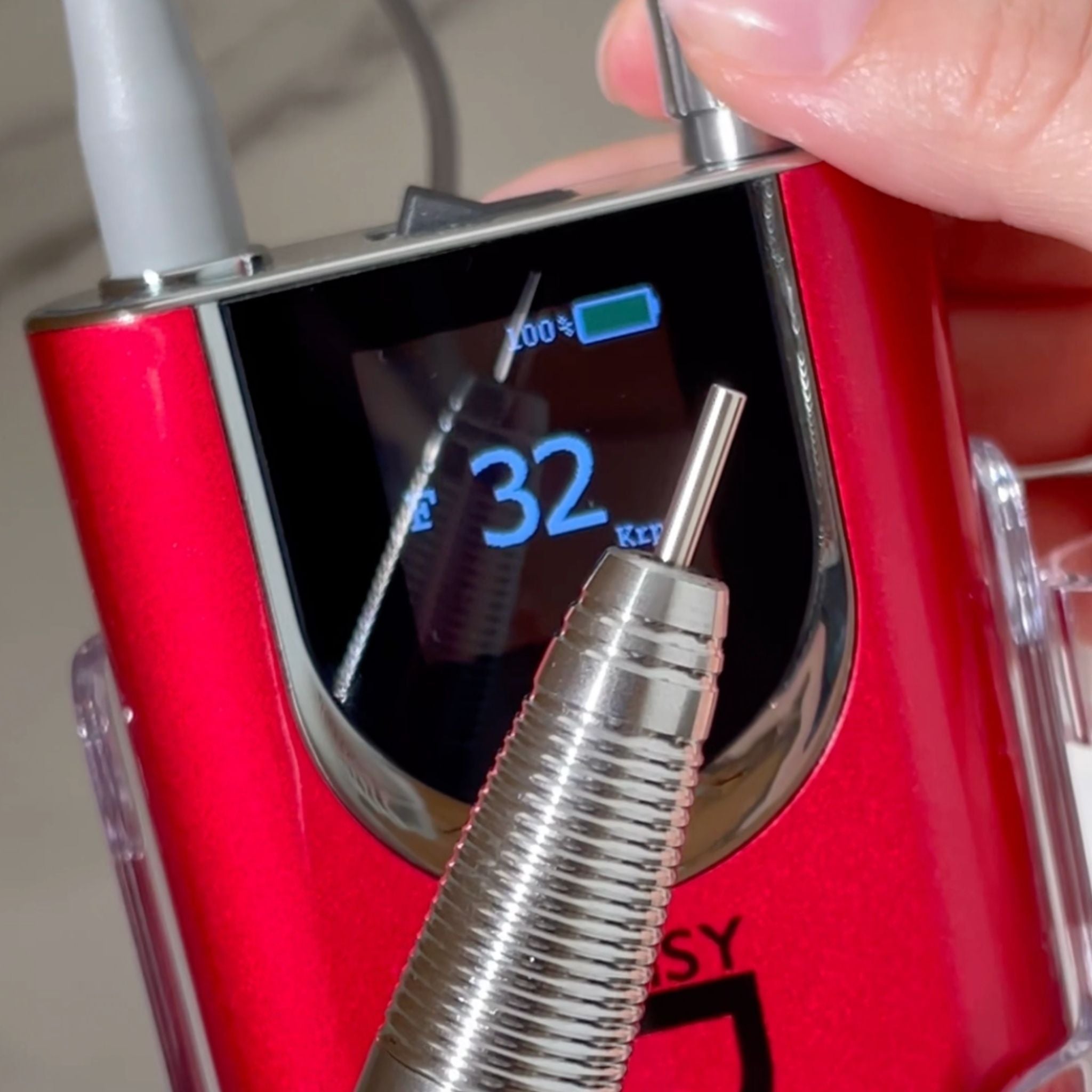 Portable Nail Drill - Red thumbnail 3