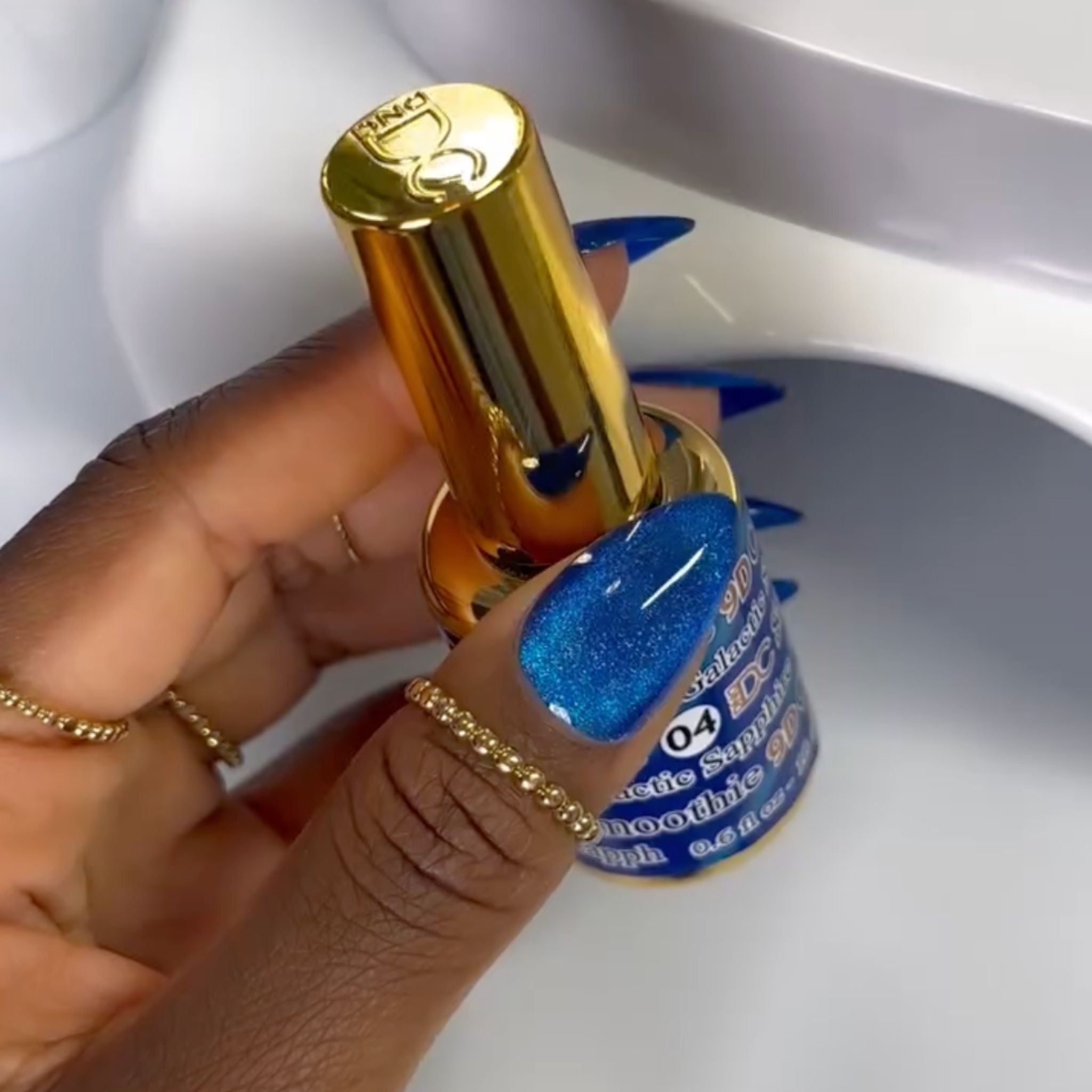 9D Cat Eye Smoothie #04 - Galactic Sapphire thumbnail 4