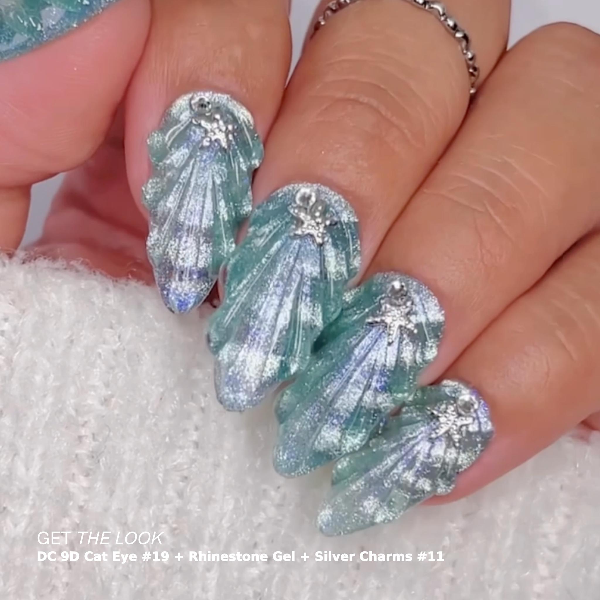 9D Cat Eye Unicorn #19- Aqua Freckles thumbnail 5