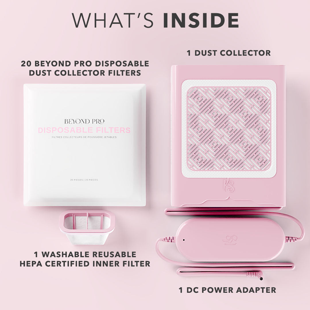 Beyond Pro Nail Dust Collector - Pink thumbnail 2