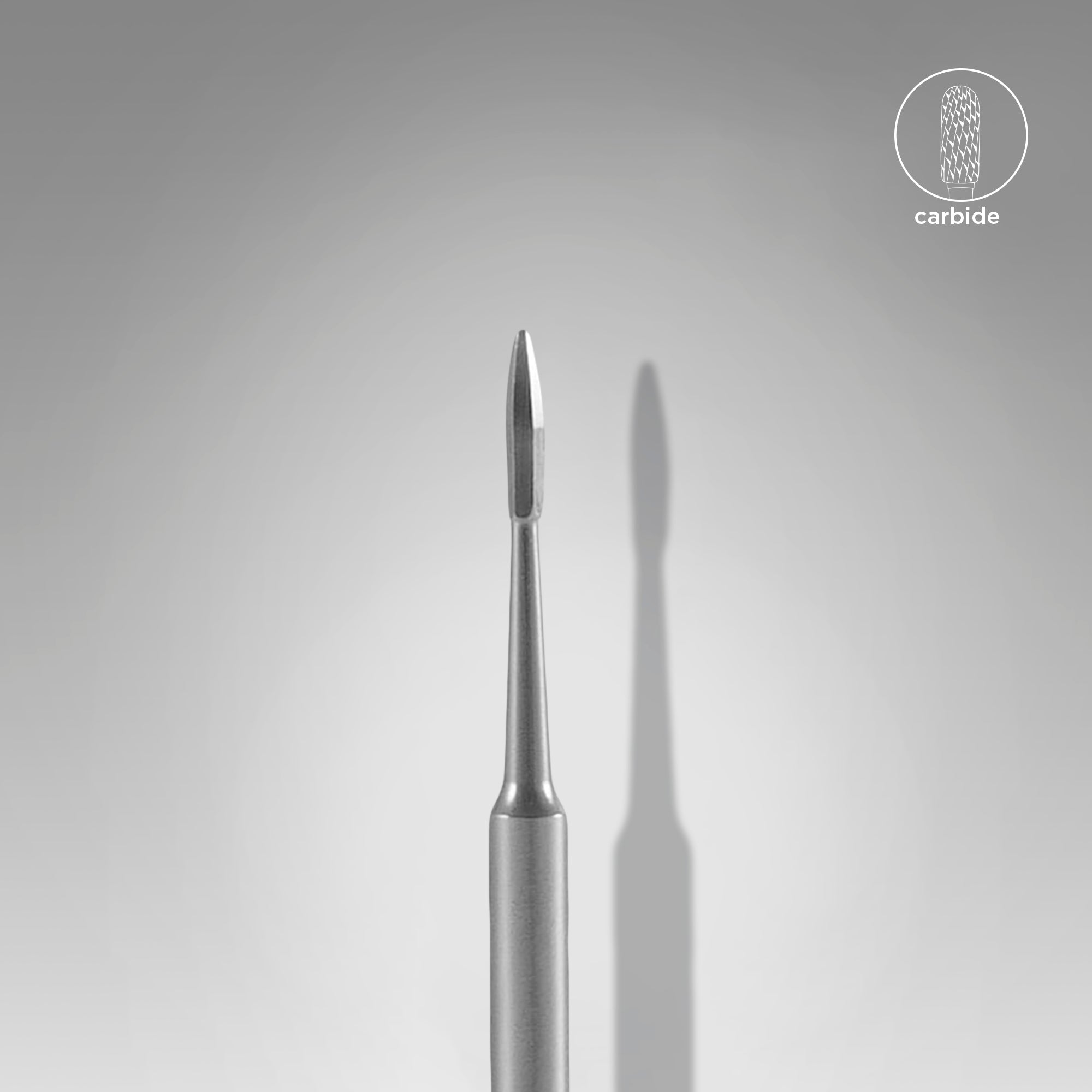 Carbide nail drill bit nail cleaner EXPERT head diameter 1,2 mm / working part 2,5 mm
