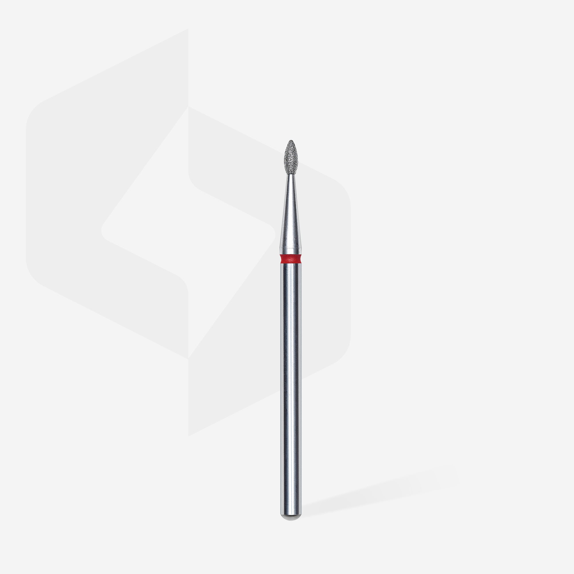 Diamond nail drill bit drop red EXPERT head diameter 1,6 mm / working part 4 mm thumbnail 2