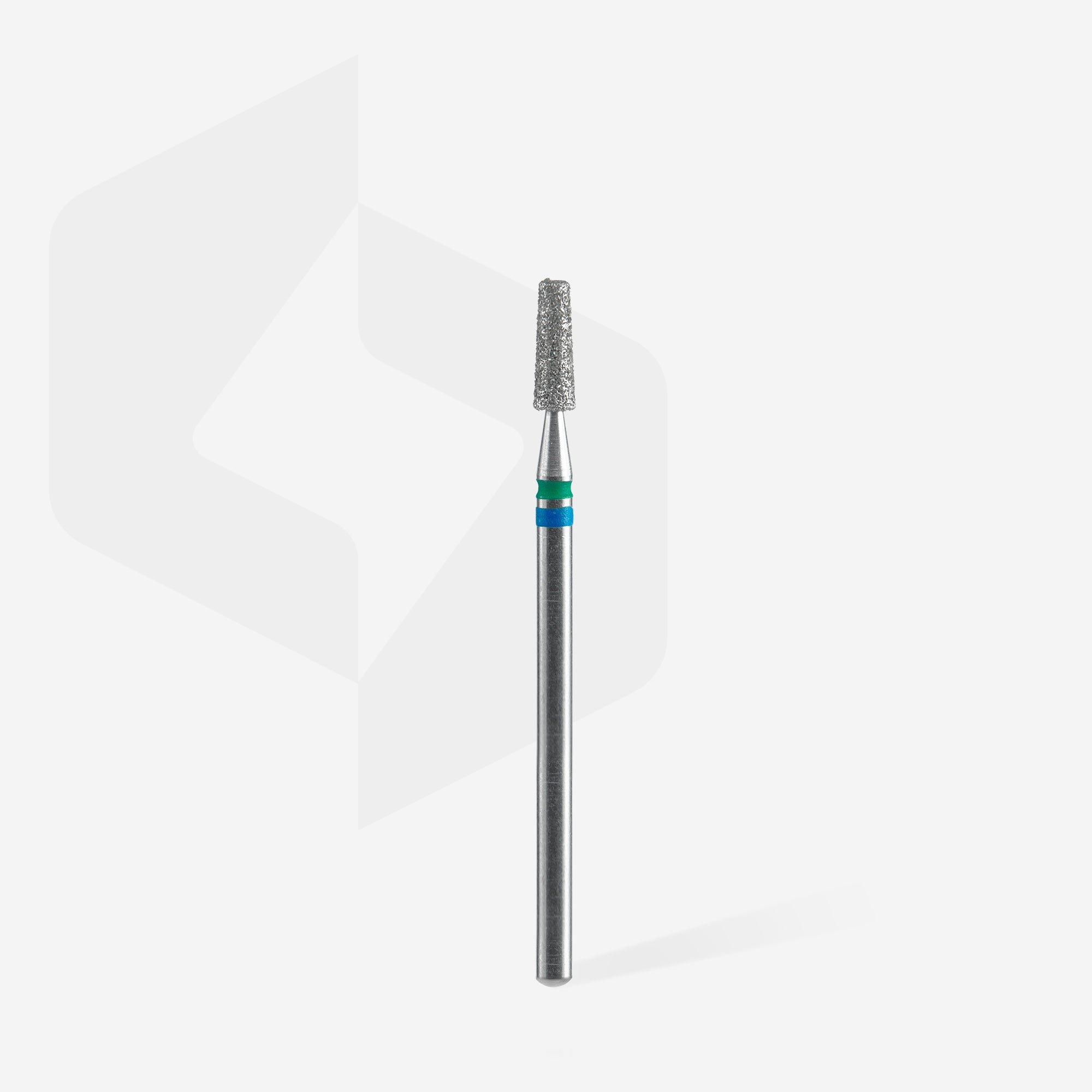Diamond nail drill bit DUO cone blue-green EXPERT head diameter 2,5 mm / working part 8 mm thumbnail 2