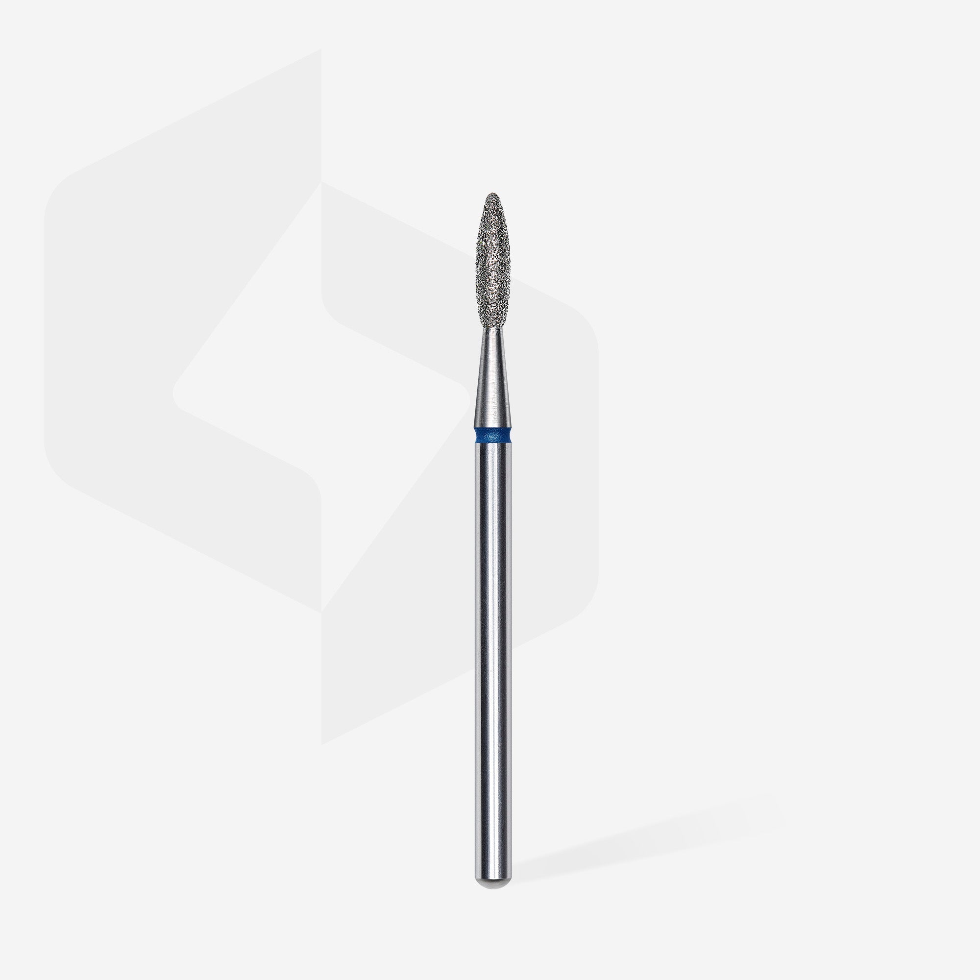 Diamond nail drill bit flame blue EXPERT head diameter 2,1 mm / working part 8 mm thumbnail 2