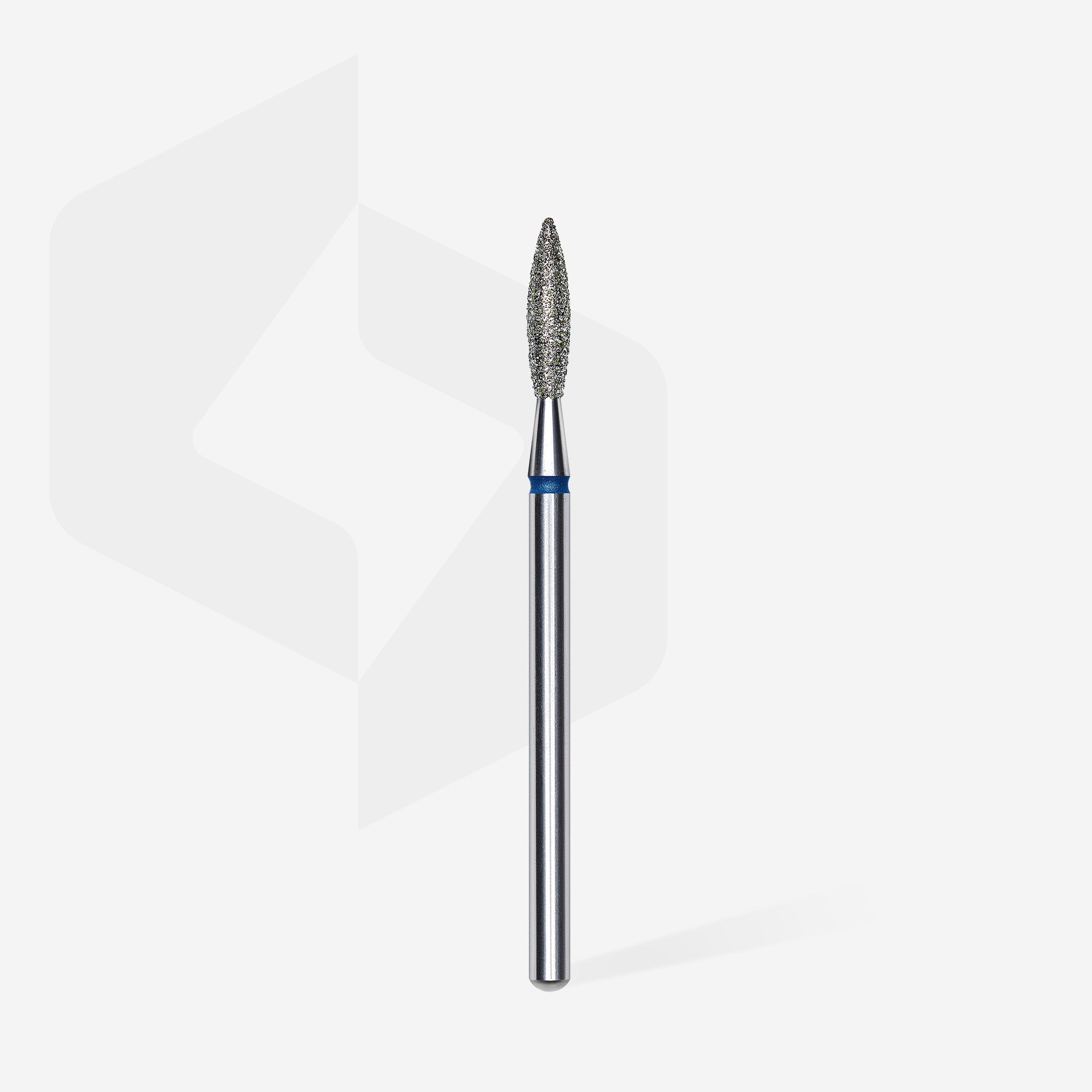Diamond nail drill bit flame blue EXPERT head diameter 2,3 mm / working part 10 mm thumbnail 2