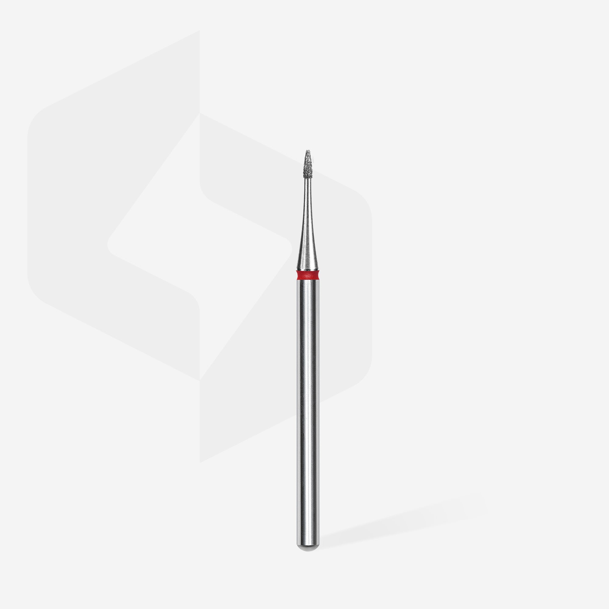 Diamond nail drill bit flame mini red EXPERT head diameter 1 mm / working part 3 mm thumbnail 2