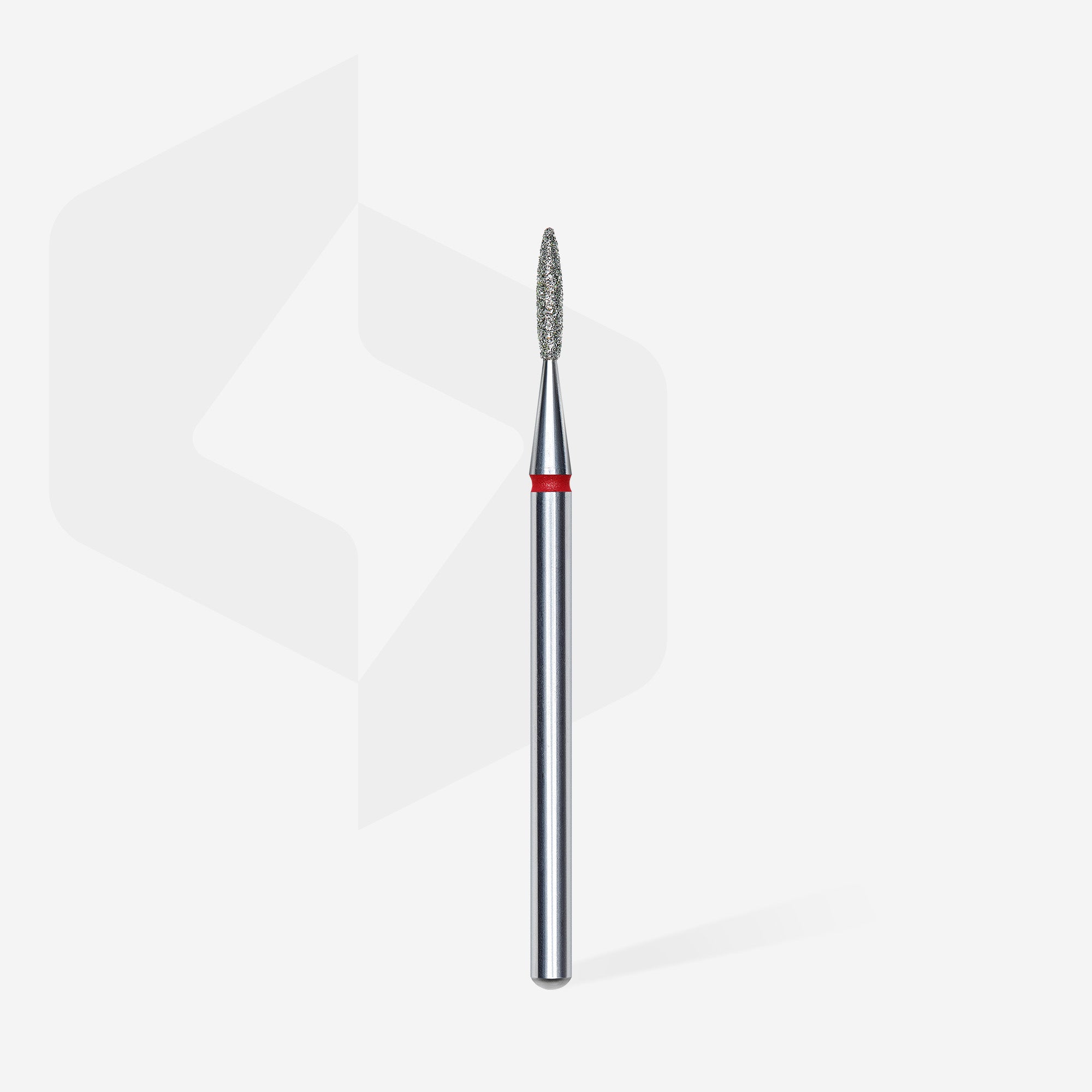 Diamond nail drill bit flame red EXPERT head diameter 1,6 mm / working part 8 mm thumbnail 2