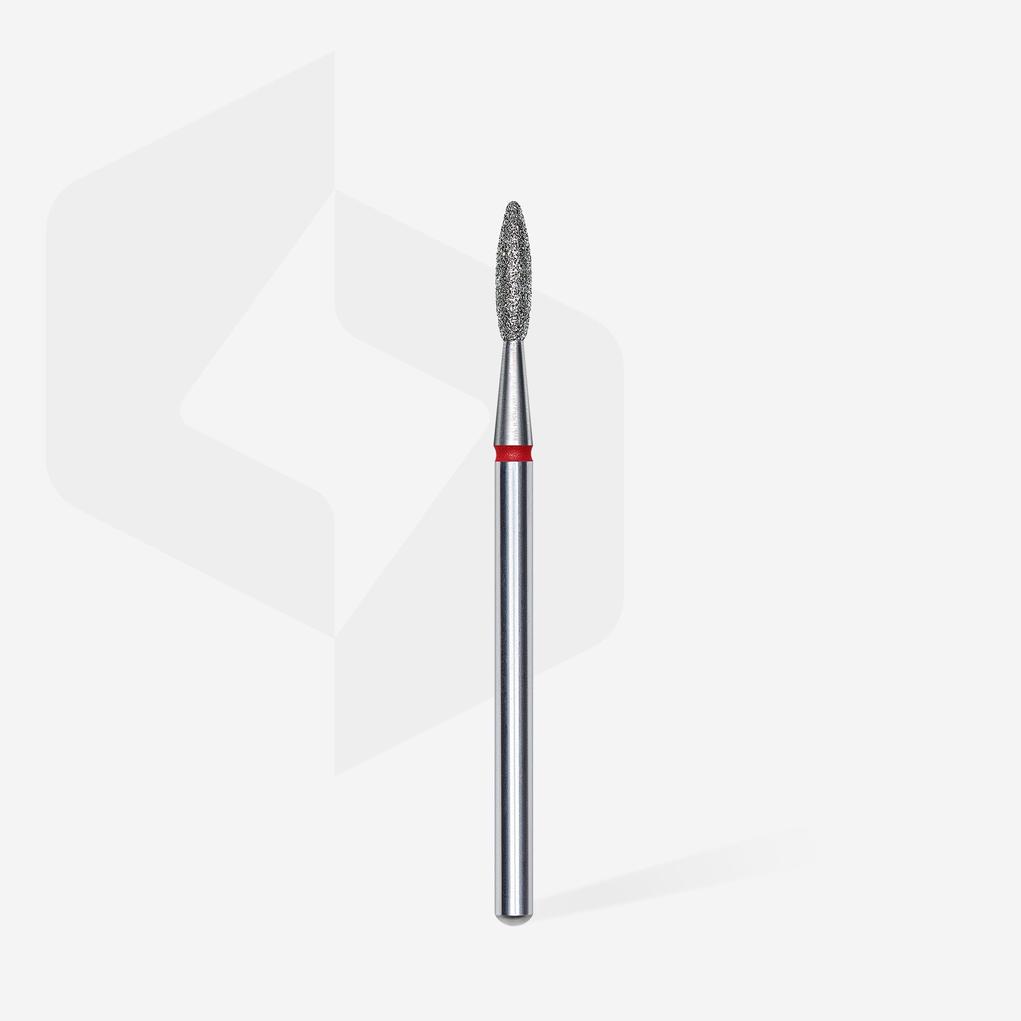 Diamond nail drill bit flame red EXPERT head diameter 2,1 mm / working part 8 mm thumbnail 2