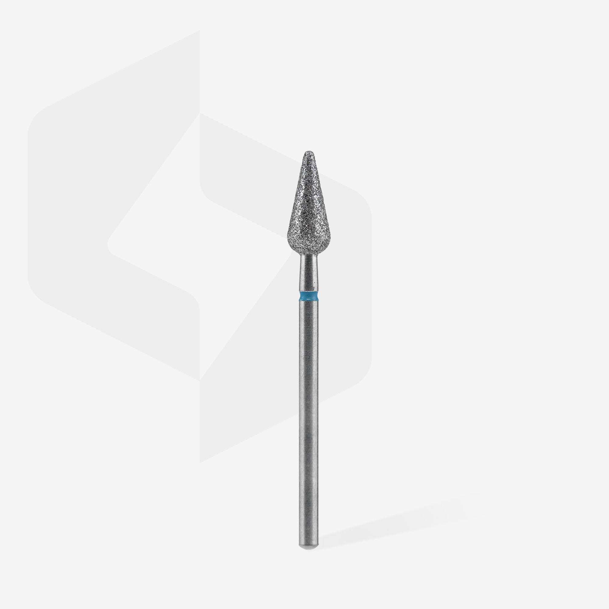 Diamond nail drill bit pointed pear blue EXPERT head diameter 5 mm / working part 12 mm thumbnail 2