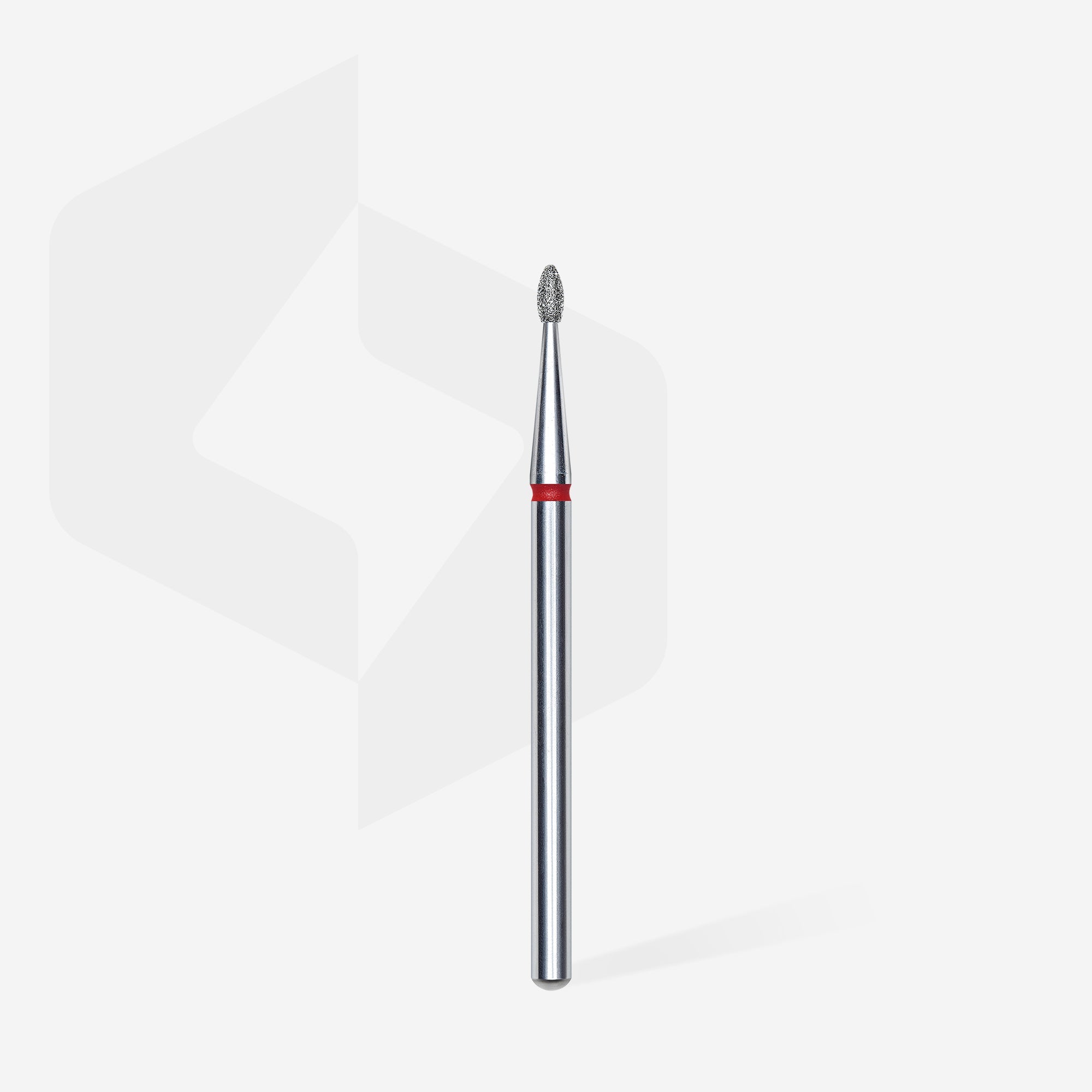 Diamond nail drill bit rounded bud red EXPERT head diameter 1,6 mm / working part 3,4 mm thumbnail 2