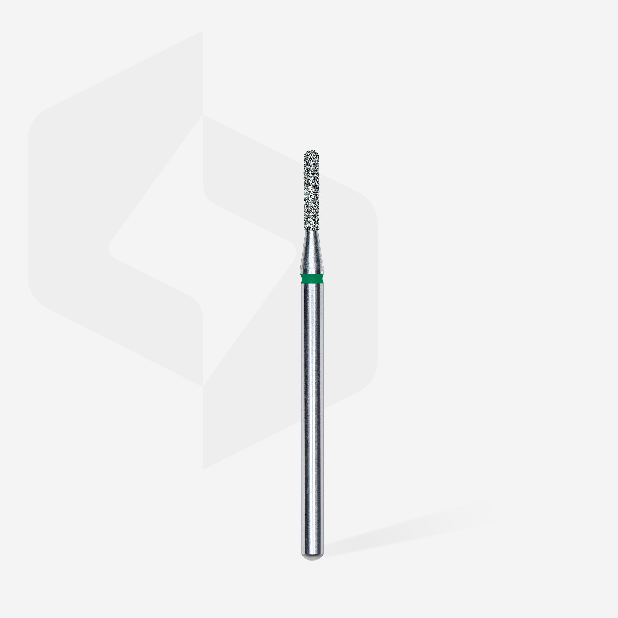 Diamond nail drill bit rounded cylinder green EXPERT head diameter 1,4 mm / working part 8 mm thumbnail 2