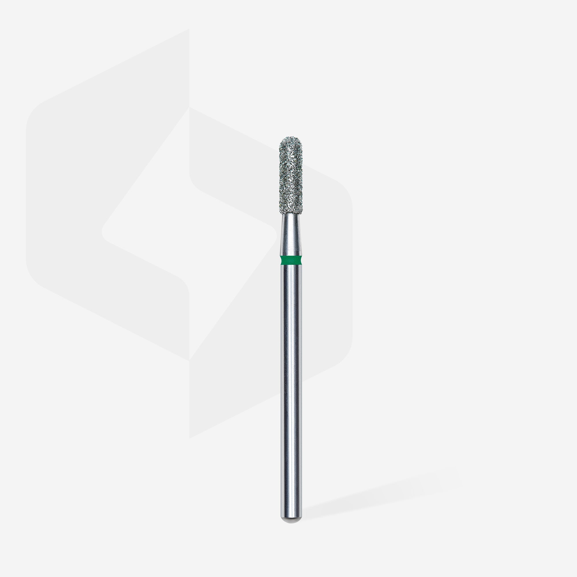 Diamond nail drill bit rounded cylinder green EXPERT head diameter 2,3 mm / working part 8 mm thumbnail 2