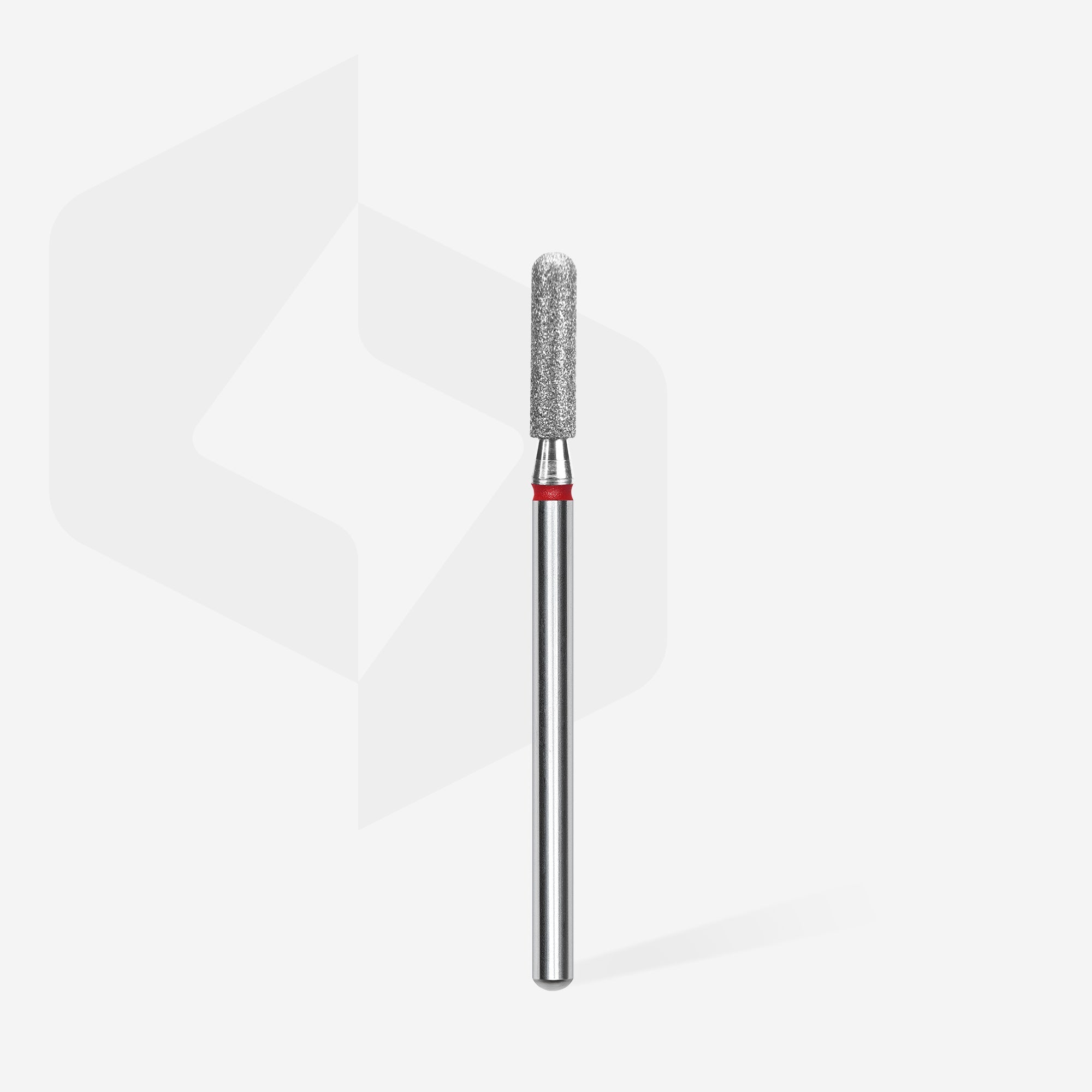 Diamond nail drill bit rounded cylinder red EXPERT head diameter 2,5 mm / working part 10 mm thumbnail 2