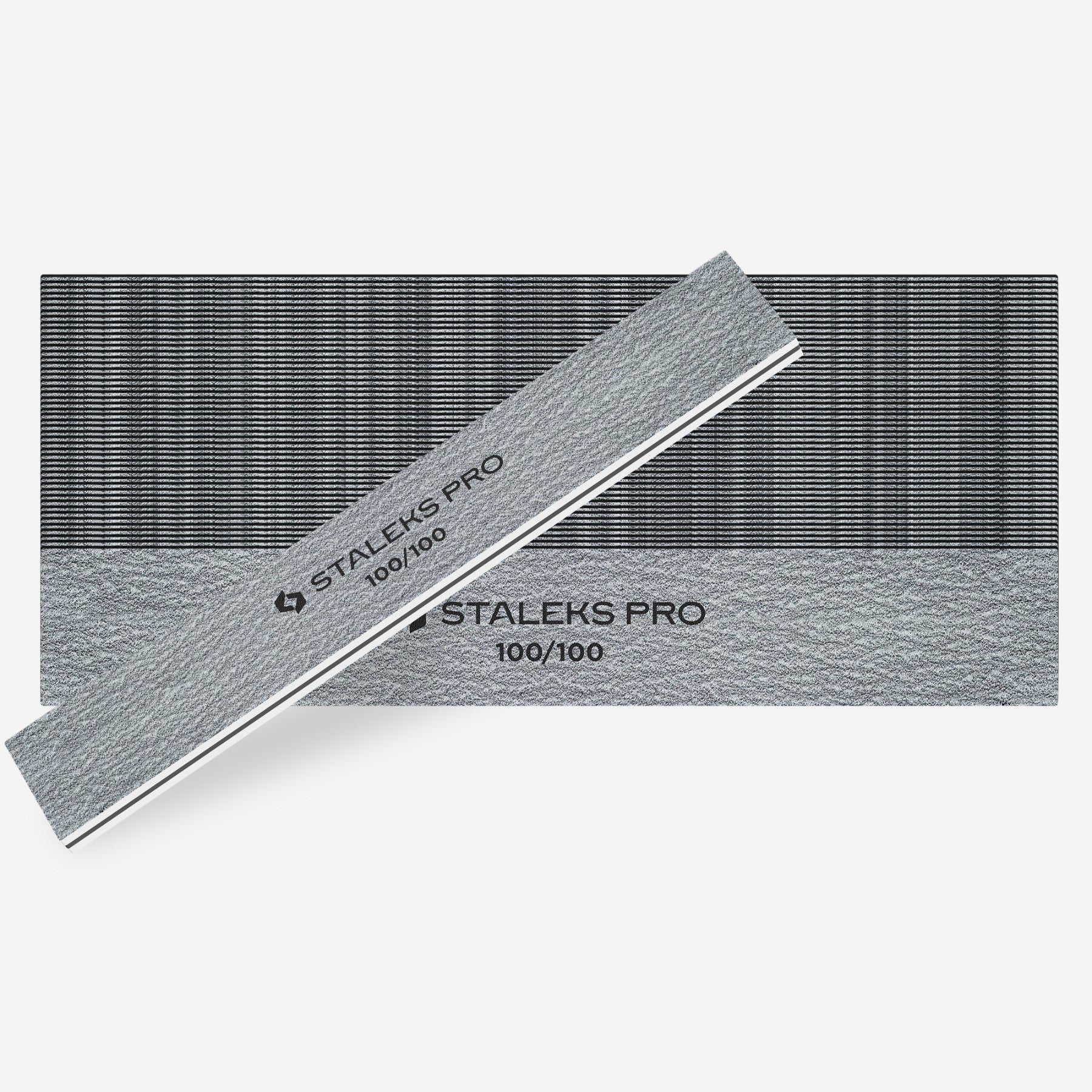 STALEKS Straight wide mineral nail file 100/100 grit (50 pcs) thumbnail 3