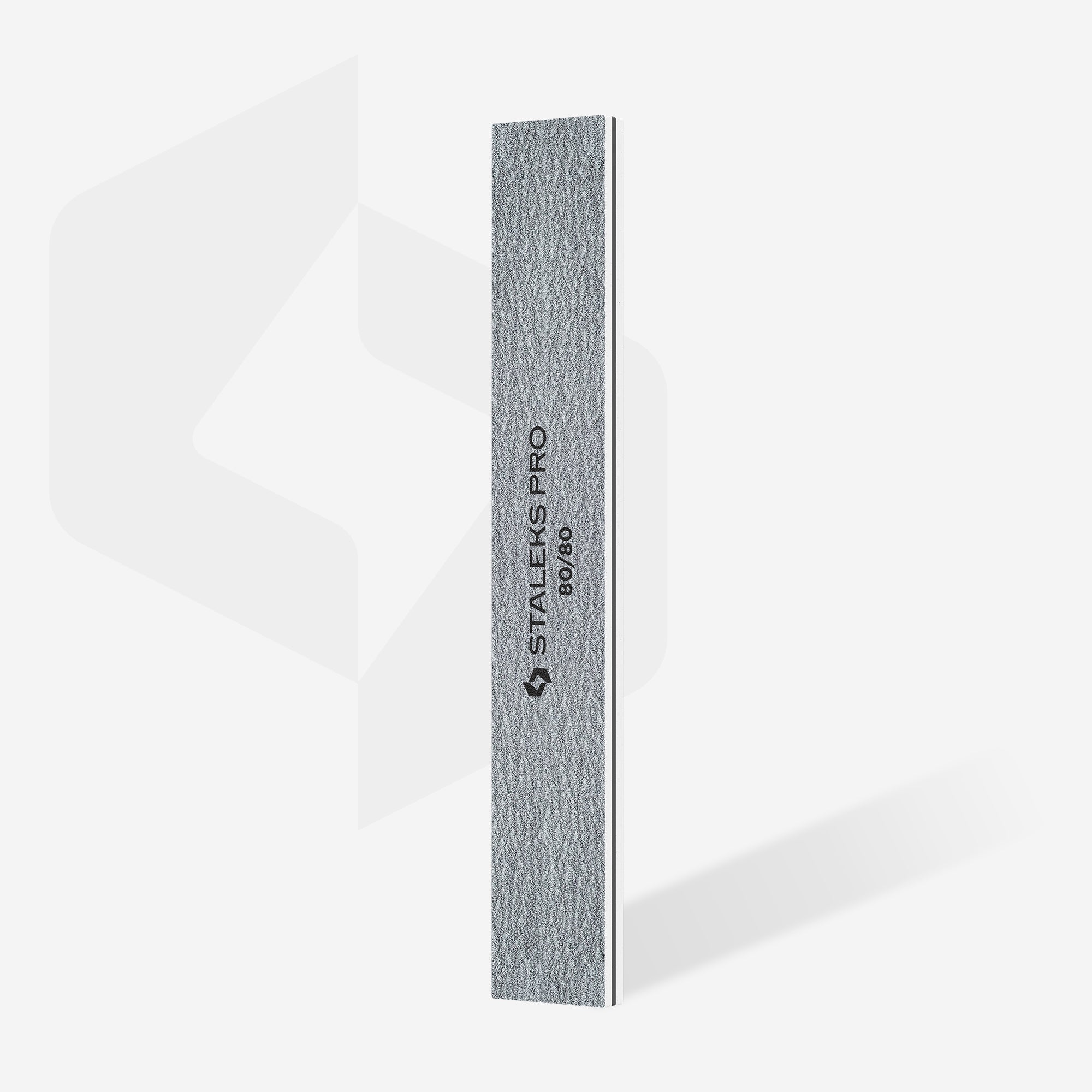 STALEKS Straight wide mineral nail file 80/80 grit (50 pcs) thumbnail 2