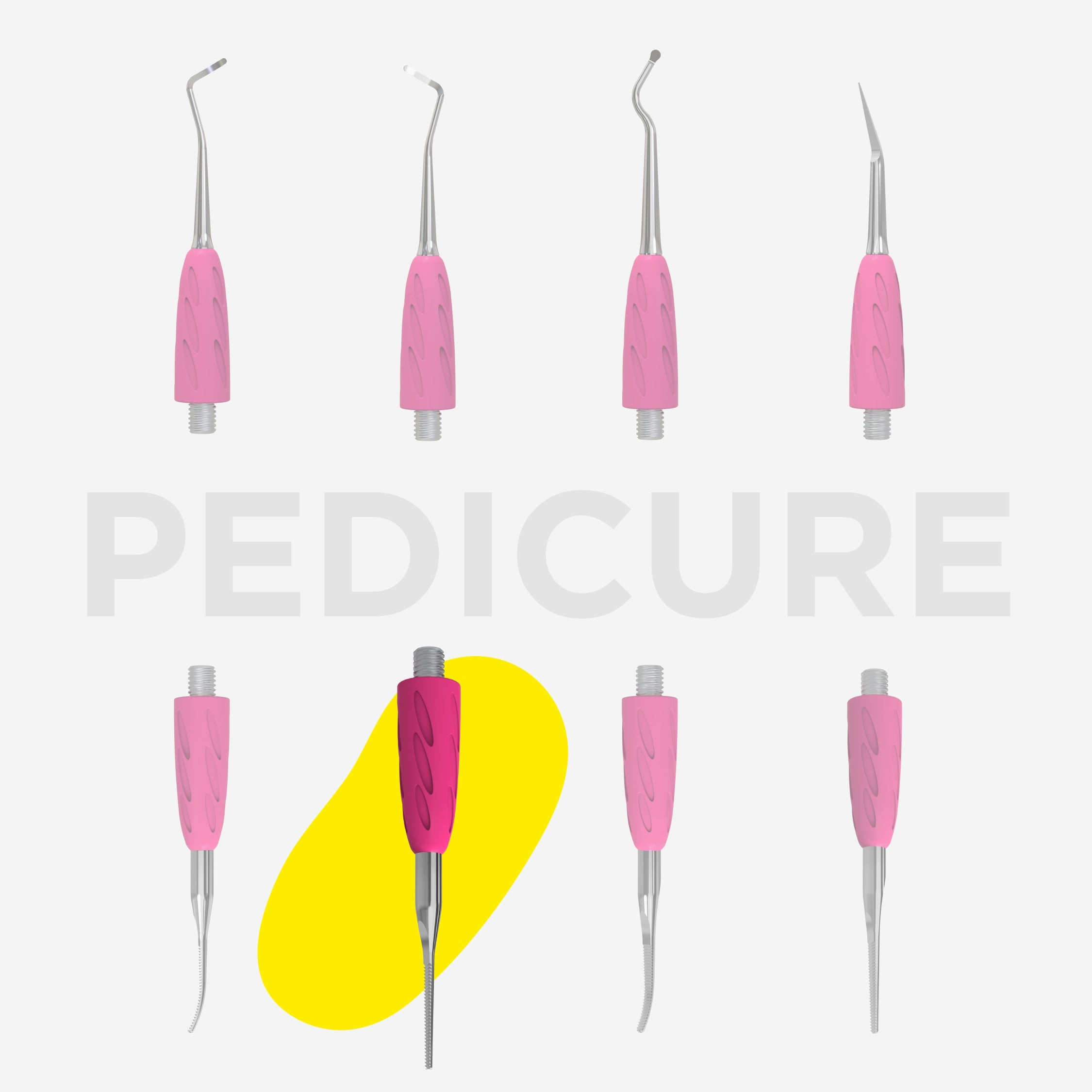 Working part of the pusher Combo UNIQ 36 straight narrow toenail file thumbnail 3