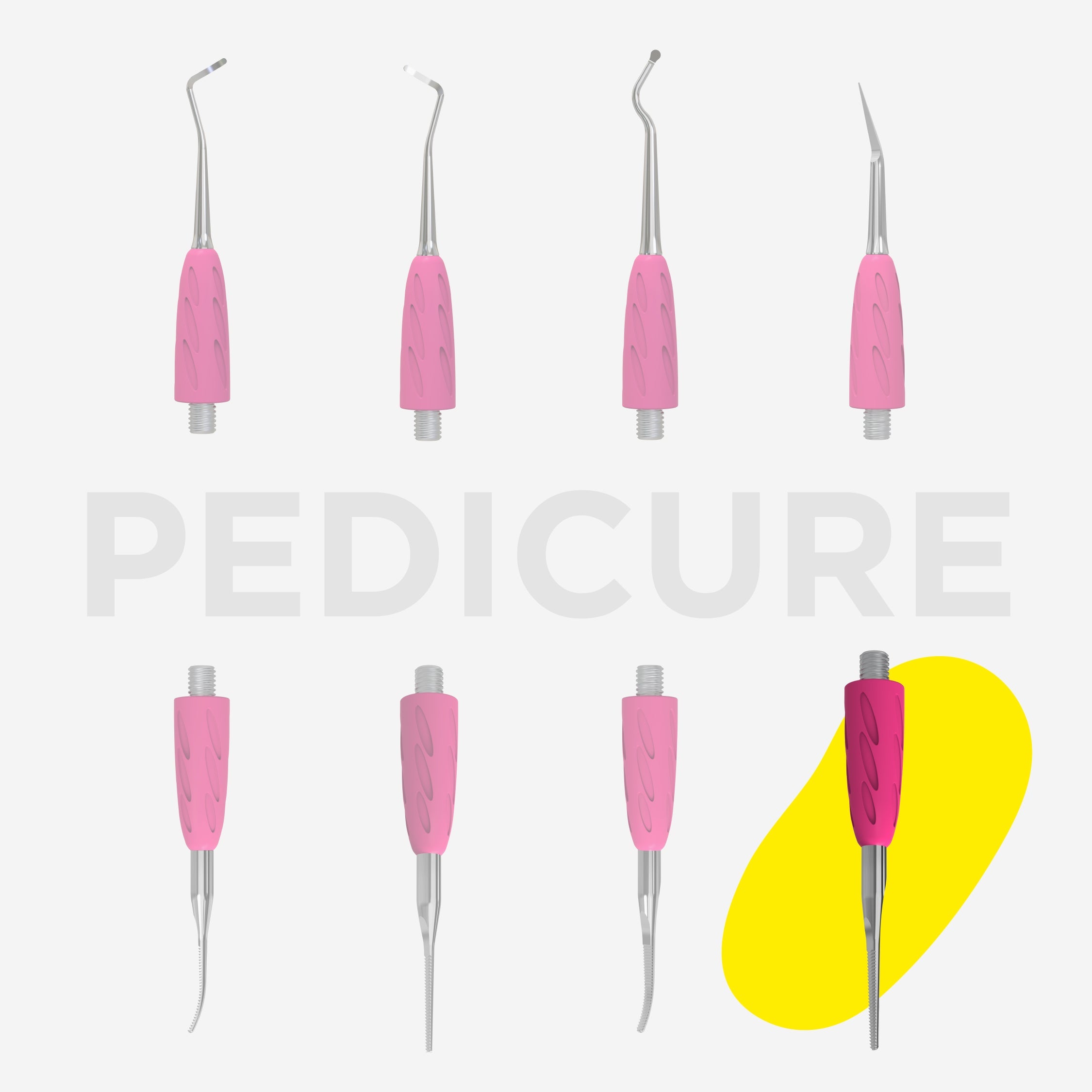 Working part of the pusher Combo UNIQ 38 straight toenail file thumbnail 3